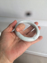 Load image into Gallery viewer, 60.5mm Certified Type A 100% Natural light green/white/brown Jadeite Jade bangle AH81-0428