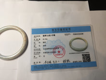 Load image into Gallery viewer, 55mm certified Type A 100% Natural light green red brown round cut Jadeite Jade bangle PH204-6199