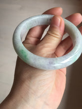 Load image into Gallery viewer, 57.2mm Certified Type A 100% Natural sunny green purple Jadeite Jade bangle BP43-0620