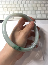 Load image into Gallery viewer, Etsy 已经列 80mm certified Type A 100% Natural sunny green purple yellow(FU LU SHOU 福禄寿) plus size Jadeite Jade bangle BG212-5428