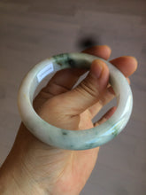 Load image into Gallery viewer, 58mm Certified Type A 100% Natural light green/purple/white/brown Jadeite Jade bangle AH80-0458