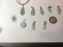 Load image into Gallery viewer, 100% Natural type A icy oily dark green Jadeite Jade seashell (福贝) pendant F146
