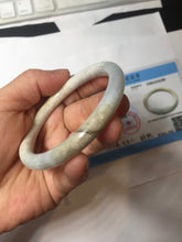Load image into Gallery viewer, 55mm certified Type A 100% Natural light green red brown round cut Jadeite Jade bangle PH204-6199