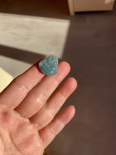 Load image into Gallery viewer, 100% Natural blue gray green Guatemala jadeite Jade happy buddha pendant group BH58