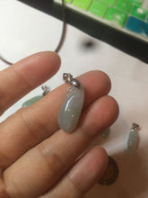 Load image into Gallery viewer, 100% Natural type A icy oily dark green Jadeite Jade seashell (福贝) pendant F146