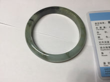 Load image into Gallery viewer, Sold. Please don't order. Thanks. 61mm Certified 100% natural Type A dark green/sunny green/black/red/brown jadeite bangle PD82-9786