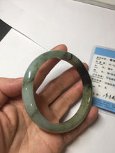 Load image into Gallery viewer, Sold. Please don't order. Thanks. 61mm Certified 100% natural Type A dark green/sunny green/black/red/brown jadeite bangle PD82-9786