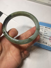 Load image into Gallery viewer, Sold. Please don't order. Thanks. 61mm Certified 100% natural Type A dark green/sunny green/black/red/brown jadeite bangle PD82-9786