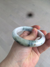 Load image into Gallery viewer, 58mm Certified Type A 100% Natural light green/purple/white/brown Jadeite Jade bangle AH80-0458