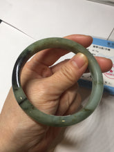 Load image into Gallery viewer, Sold. Please don't order. Thanks. 61mm Certified 100% natural Type A dark green/sunny green/black/red/brown jadeite bangle PD82-9786