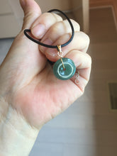 Load image into Gallery viewer, 12-18mm Type A 100% Natural blue light green dark green gray Guatemala Jadeite Jade Safety Guardian Button donuts Pendant group BS142
