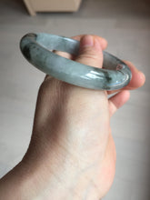 Load image into Gallery viewer, 56.9mm 100% natural Type A dark green Chinese painting (水墨) jadeite jade bangle AH94-4484