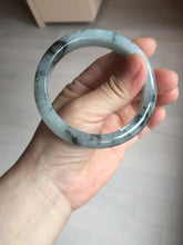 Load image into Gallery viewer, 56.9mm 100% natural Type A dark green Chinese painting (水墨) jadeite jade bangle AH94-4484
