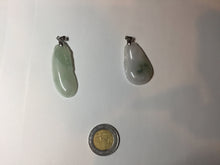 Load image into Gallery viewer, 100% natural type A icy watery light purple green blessed melon(福瓜) Jadeite Jade pendant AX144