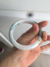 Load image into Gallery viewer, 58mm Certified Type A 100% Natural light green/purple/white/brown Jadeite Jade bangle AH80-0458