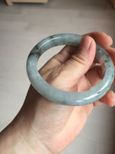 Load image into Gallery viewer, 56.9mm 100% natural Type A dark green Chinese painting (水墨) jadeite jade bangle AH94-4484