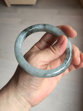 Load image into Gallery viewer, 56.9mm 100% natural Type A dark green Chinese painting (水墨) jadeite jade bangle AH94-4484
