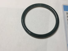 Load image into Gallery viewer, 56.5mm Certified Type A 100% Natural dark green/blue/gray Guatemala slim round cut Jadeite bangle BP193-2452