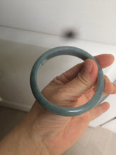 Load image into Gallery viewer, 59mm Certified Type A 100% Natural light blue/gray Guatemala Jadeite bangle Y134-6420