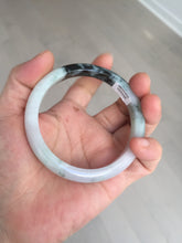 Load image into Gallery viewer, 57.2mm certified Type A 100% Natural icy watery light green sunny green purple Jadeite Jade bangle BQ64-5668