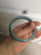 Load image into Gallery viewer, 59mm Certified Type A 100% Natural light blue/gray Guatemala Jadeite bangle Y134-6420