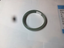 Load image into Gallery viewer, 51.6mm certified Type A 100% Natural oily dark green thin style Jadeite jade bangle AM73-2825