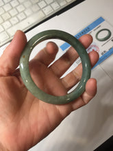 Load image into Gallery viewer, 60.2mm certified type A 100% Natural sunny green brown oily dark green gray black Jadeite jade bangle PH191-6937