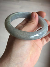 Load image into Gallery viewer, 57mm Certificated 100% natural type A light green/gray/black jadeite jade bangle BP53-5969