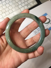 Load image into Gallery viewer, 60.2mm certified type A 100% Natural sunny green brown oily dark green gray black Jadeite jade bangle PH191-6937