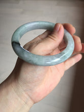 Load image into Gallery viewer, 59mm Certified Type A 100% Natural green gray purple Jadeite Jade bangle AH95-4489