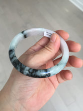 Load image into Gallery viewer, 60.2mm certified Type A 100% Natural icy watery light green sunny green purple Jadeite Jade bangle BQ66-5664