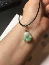 Load image into Gallery viewer, 100% Natural type A sunny green/purple doggy paw Jadeite Jade pendant AX146