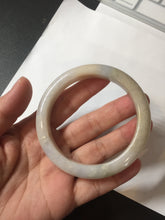 Load image into Gallery viewer, 57.5mm Certified Type A 100% Natural white/yellow/brown (golden sand) Jadeite Jade bangle BM52-7050