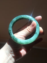 Load image into Gallery viewer, 56.7mm Certified Type A 100% Natural Woodland Green Jadeite Bangle AZ185-0428