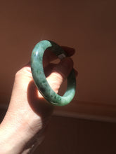 Load image into Gallery viewer, 56.7mm Certified Type A 100% Natural Woodland Green Jadeite Bangle AZ185-0428