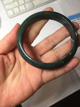 Load image into Gallery viewer, 59mm Certified Type A 100% Natural dark green/blue/gray/black Guatemala Jadeite bangle BS144-6408