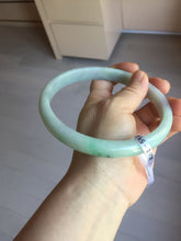 Load image into Gallery viewer, Etsy 已经列 80mm certified Type A 100% Natural sunny green purple yellow(FU LU SHOU 福禄寿) plus size Jadeite Jade bangle BG212-5428