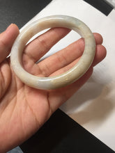 Load image into Gallery viewer, 57.5mm Certified Type A 100% Natural white/yellow/brown (golden sand) Jadeite Jade bangle BM52-7050