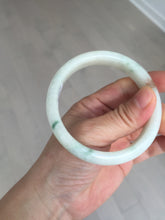 Load image into Gallery viewer, 58mm Certificate light green white orange green jadeite jade bangle BQ68(1013)