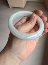 Load image into Gallery viewer, 56.6mm certified 100% natural Type A icy watery light green/white jadeite jade bangle BP52-3872