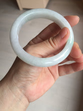 Load image into Gallery viewer, 56.6mm certified 100% natural Type A icy watery light green/white jadeite jade bangle BP52-3872