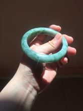 Load image into Gallery viewer, 56.5mm Certified Type A 100% Natural Woodland Green Jadeite Bangle AZ162-0425