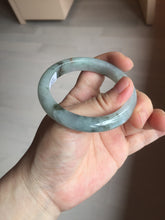 Load image into Gallery viewer, 52.3mm certified 100% natural Type A icy watery dark green jadeite jade bangle AH103-4490