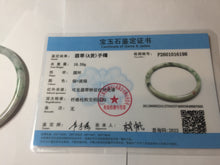 Load image into Gallery viewer, 60.2mm certified Type A 100% Natural sunny green red brown slim round cut Jadeite Jade bangle PH209-6198