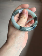 Load image into Gallery viewer, 53mm certified 100% natural Type A icy watery dark green brown jadeite jade bangle AH102-4492