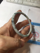 Load image into Gallery viewer, 60.2mm certified Type A 100% Natural sunny green red brown slim round cut Jadeite Jade bangle PH209-6198