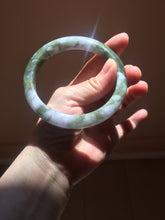 Load image into Gallery viewer, 62.5mm certified 100% natural Type A purple white brown jadeite jade bangle AZ158-4008