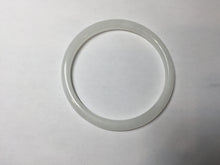 Load image into Gallery viewer, 53.5mm Certified 100% Natural white slim nephrite jade bangle HN138-9099