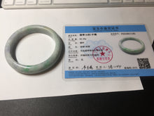 Load image into Gallery viewer, 59mm Certified Type A 100% Natural sunny green purple Jadeite Jade bangle BP38-1181