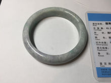 Load image into Gallery viewer, 59mm Certified Type A 100% Natural sunny green purple Jadeite Jade bangle BP38-1181
